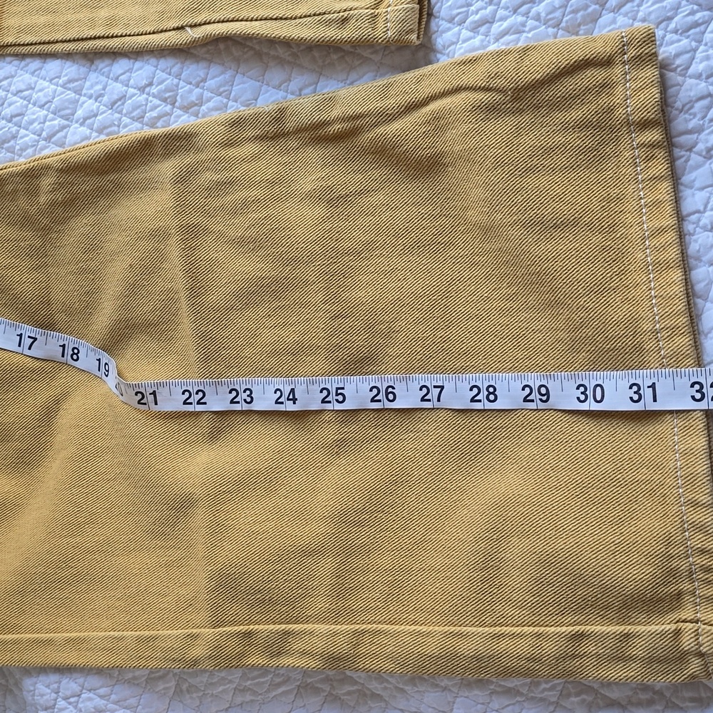 Lioness Mustard Yellow Baggy Miami Vice Cargo Jeans - Picture 5 of 12
